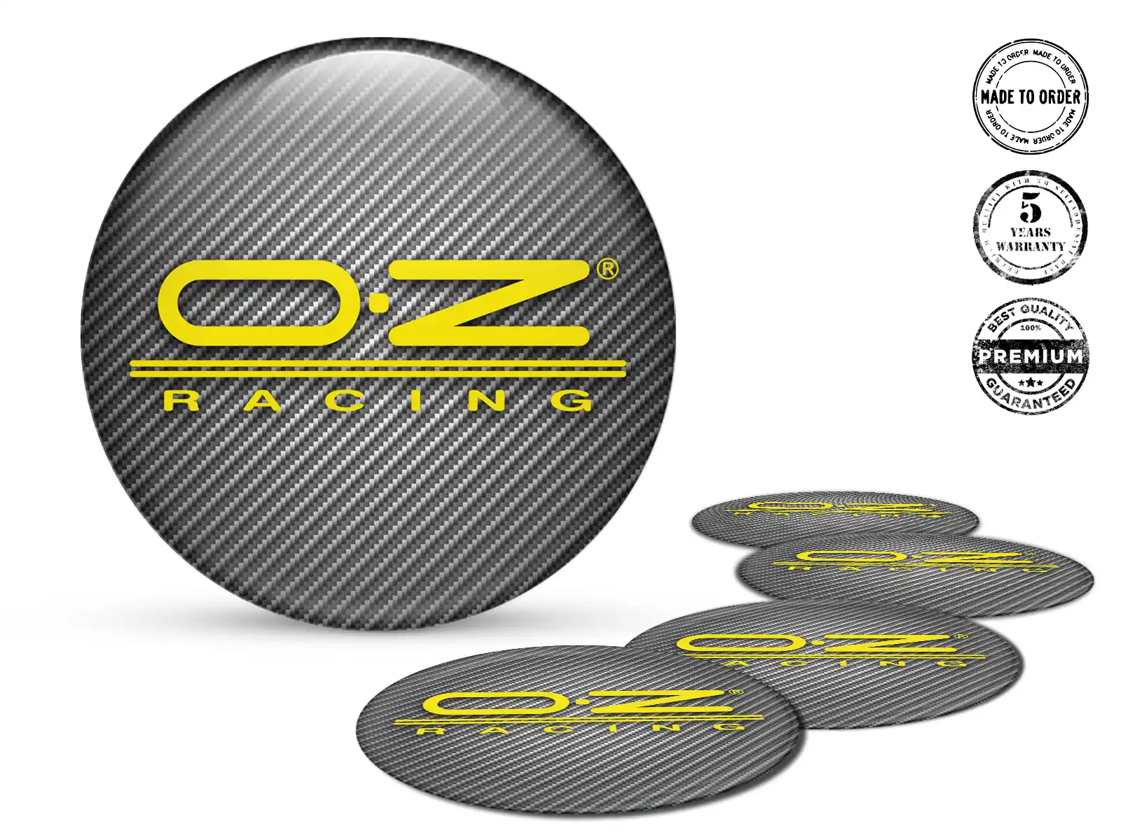 OZ Gewölbte Sticker Logo Harz-Radplaketten